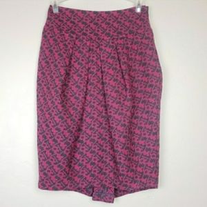 Eva Franco Wool Blend Pink and Grey Skirt